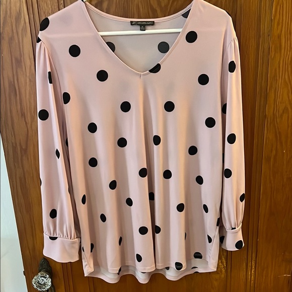 Pink Polka Dot Women's Top - Picture 4 of 6